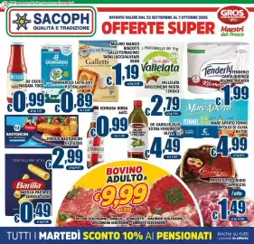 Volantino Sacoph Pagina 1: PDF generato dal sito supermercatisacoph.it DECECCO SACOPH QUALITÁ E TRADIZIONE DE CECCO Crado