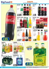 Volantino Big Food Pagina 38: Schweppes bibite €2,36, Coca Cola - Fanta minican lattina €2,72