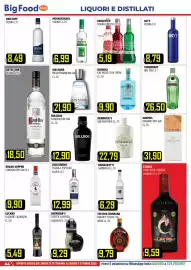 Volantino Big Food Pagina 44: Moskovskaya vodka €6,99, Bagnoli Gin Dolce Vita Capri €9,90