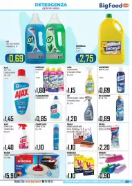 Volantino Big Food Pagina 53: Panno microfibra mega power €1,10, Cif professional spray vetri/multiuso €1,20
