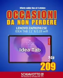 Volantino Schiavotto Pagina 5: Lenovo Idea Tab 11" €209,00