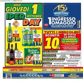 Volantino Iper Triscount Pagina 20: Poggio dei vigneti vino €5,00, Buitoni pizza margherita la alta €1,99