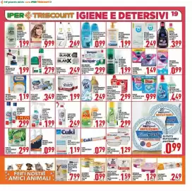 Volantino Iper Triscount Pagina 19: Presto bicchieri €0,99, Vit Class carta casa €3,49