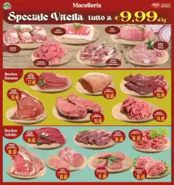 Volantino Supermercati EffePiù Pagina 2: Bistecca di reale di bovino danese €15,99, Piccanha di bovino danese €19,99