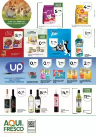 Folheto Aqui é fresco Página 4: Alim. Cão Seco Purina ONE €5,59, Licor Ginja Mariquinhos s/fruto €14,39