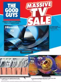 The Good Guys catalogue week 39 Page 1: THE GOOD GUYS Published online on 24/09/2026. Prices are updated hourly. Hisense 75