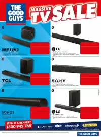The Good Guys catalogue week 39 Page 10: THE GOOD GUYS MASSIVE SALE SAMSUNG 3.1.2Ch Dolby Atmos Soundbar • 3.1.2 Channels