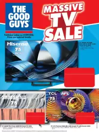 The Good Guys catalogue week 39 Page 2: THE GOOD GUYS Published online on 24/09/2026. Prices are updated hourly. Hisense 75