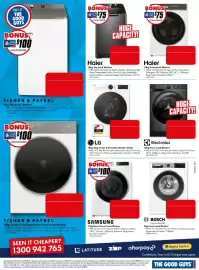 The Good Guys catalogue week 39 Page 10: ONLY AT THE GOOD GUYS BONUSP TeGift Card $100 VIA ONLINE REDEMPTION FISHER & PAYKEL