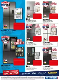 The Good Guys catalogue week 39 Page 4: BONUSP eGift Card $200 VIA ONLINE REDEMPTION ENERGY RATING HUGE CAPACITY! BONUSPR