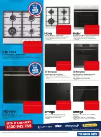 The Good Guys catalogue week 39 Page 5: ONLY AT THE GOOD GUYS TECHNIKA 60cm Gas Cooktop - Stainless Steel • Natural Gas