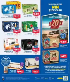 Bottlemart catalogue Page 8: Carlton Dry 3.5% or XXXX Gold €51,99, Hahn Super Dry €56,99