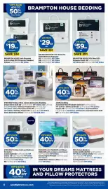 Spotlight catalogue Page 6: VIP'S SAVE 40% TO 50%OFF FULL PRICE BRAMPTON HOUSE BEDDING BH House Brampton Pillow 50% Wool 50%