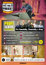 Hornbach leták Strana 2: ISOVC Projekt VÁŠ DALŠÍ PROJEKT Záruk ° PROFI SERVIS ORNBACH vyment Pro řemeslníky, živnostníky a