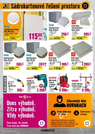 Hornbach leták Strana 3: Makita vrtačka na sádrokarton fs4000 €2.290,00, Knauf sádrokartonová deska im one €196,80