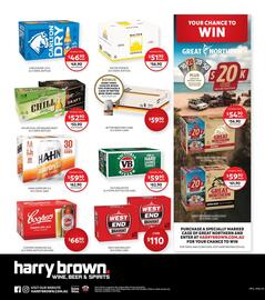 Harry Brown catalogue Page 6: Better Beer Zero Carb €59,90, Miller Chill or Genuine Draft €52,90