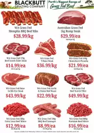 Farmer Jack's catalogue week 39 Page 3: BLACKBUTT Perth's Biggest Range of GRAZING COMPANY Grass Fed Beef DECLARE WA Grass