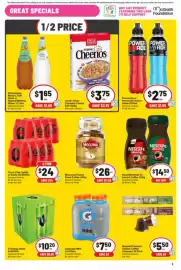 IGA catalogue week 39 Page 4: Uncle Tobys Cheerios Cereal 520‑560g Selected Varieties €3,75