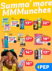 PEP catalogue Page 1: Score energy drink €13,99, Amajoya buttermilk €17,99