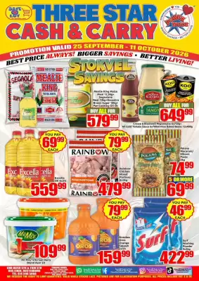 Three Star Cash and Carry (valid until 11-10)