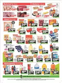 SuperSpar catalogue Page 2: Frozen chicken drumsticks €54,99, Spar - hot dog rolls or hamburger buns €34,00