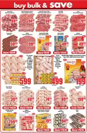 Boxer catalogue Page 2: Fresh bulk pork packs €59,99, Fresh cubed beef bone in (class a) €89,99