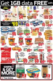 Boxer catalogue Page 4: Rama - spread for bread 37% fat spread tub 1kg €5,00, Clover - bliss double cream yoghurt €50,00