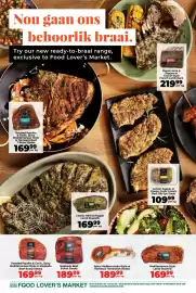 Food Lover's Market catalogue Page 6: Classic herb & pepper or tuscan-style french rack €219,99, Pork rib eye steak €109,99