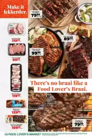 Food Lover's Market catalogue Page 8: Pork rib eye on the bone €79,99, Pork sosaties €79,99