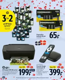 Føtex tilbudsavis uge 39 Side 14: HP blæk og toner, Powermaker batterier 40-pak €65,00