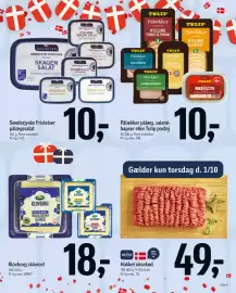 Føtex tilbudsavis uge 39 Side 3: Sønderjyske Fristelser pålægssalat €10,00, Hakket oksekød €49,00