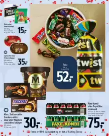 Føtex tilbudsavis uge 39 Side 44: Mars, Snickers eller Snickers white isbar eller Magnum crackables isbæger €30,00