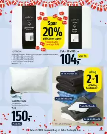 Føtex tilbudsavis uge 39 Side 75: Kuglefiberpude €150,00, Maison lagner €130,00