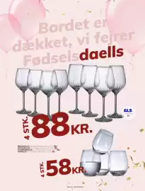 Daells Bolighus tilbudsavis Side 19: VANDGLAS €58,00, RØDVINSGLAS €88,00
