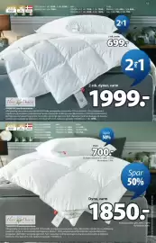 JYSK tilbudsavis Side 13: ANEMONE moskusdundyne €1.999,00, Pude €700,00