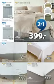 JYSK tilbudsavis Side 15: LINE sengetøj €60,00, ELIN kuvertlagen i satin