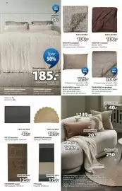 JYSK tilbudsavis Side 16: SKOGSTRY vattæppe €100,00, HUMLE plaid €125,00