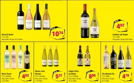 Calle reklamblad Sida 21: Bread & Butter €10,74, Casillero del Diablo €4,97