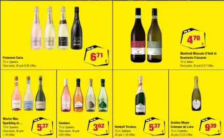 Calle reklamblad Sida 27: Freixenet Carta €6,71, Gratien Meyer Crémant de Loire €9,39