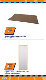 Folheto Action semana 39 Página 13: Espelho para porta Studio Home €4,99, Tapete de banho em chenille €5,99