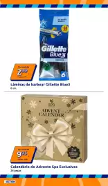 Folheto Action semana 39 Página 15: Calendário do Advento Spa Exclusives €9,95, Lâminas de barbear gillette blue3 €2,99