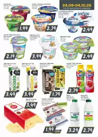 Słoneczko gazetka Strona 3: Śmietana Jogo Luksusowa 12% €3,99, Jogurt Primo Naturalny bez laktozy €2,19