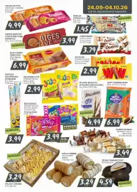 Słoneczko gazetka Strona 9: Ciastka Fruttini z morelami, z malinami €4,99, Cukierki na wagę €3,49