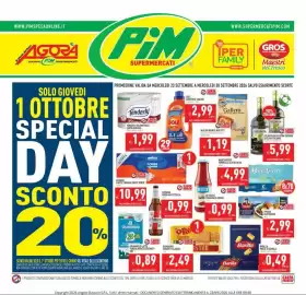 Volantino Supermercati Agorà Pagina 1: Colavita olio extra vergine di oliva italiano €5,99, Tenderly carta igienica €1,99
