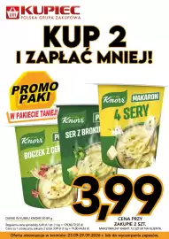 Kupiec gazetka tydzień 39 Strona 10: Danie w kubku Knorr ser z brokułami €3,99