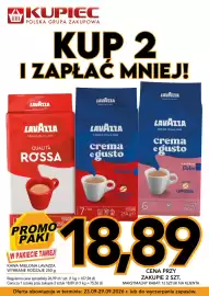 Kupiec gazetka tydzień 39 Strona 11: Kawa mielona Lavazza Qualità Rossa €18,89