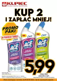 Kupiec gazetka tydzień 39 Strona 2: Płyn do wc ACE Ultra €5,99