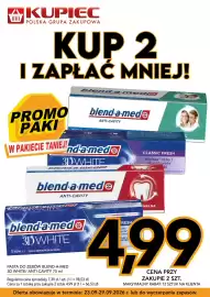 Kupiec gazetka tydzień 39 Strona 4: Pasta do zębów Blend-a-med 3D White €4,99