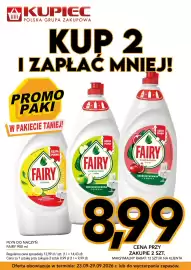 Kupiec gazetka tydzień 39 Strona 7: Płyn do naczyń Fairy cytryna €8,99