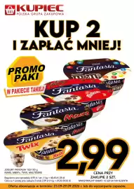 Kupiec gazetka tydzień 39 Strona 8: Jogurt Fantasia M & M's Danone €2,99